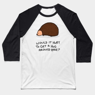 Grumpy Hedgehog Baseball T-Shirt